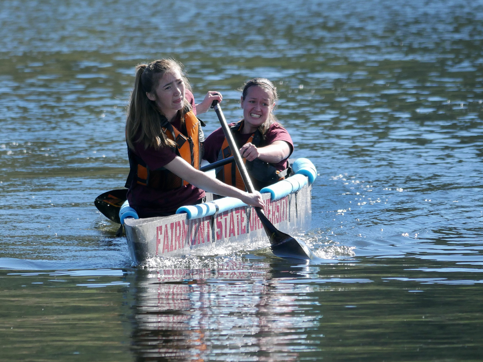 Paddling is hard work